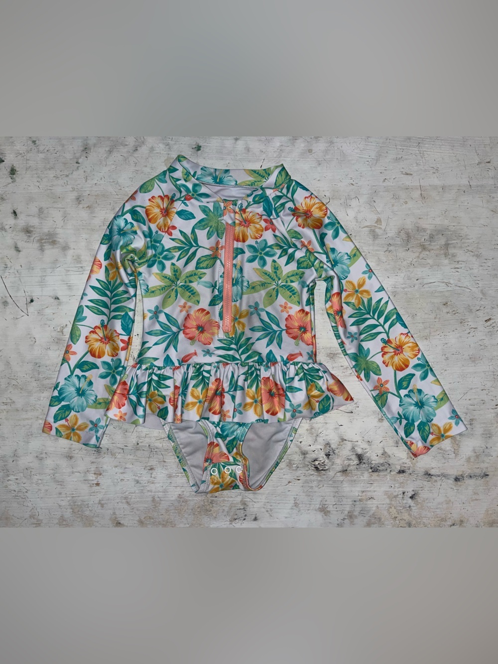 Little Me full piece rash guard swimsuit | size 3t